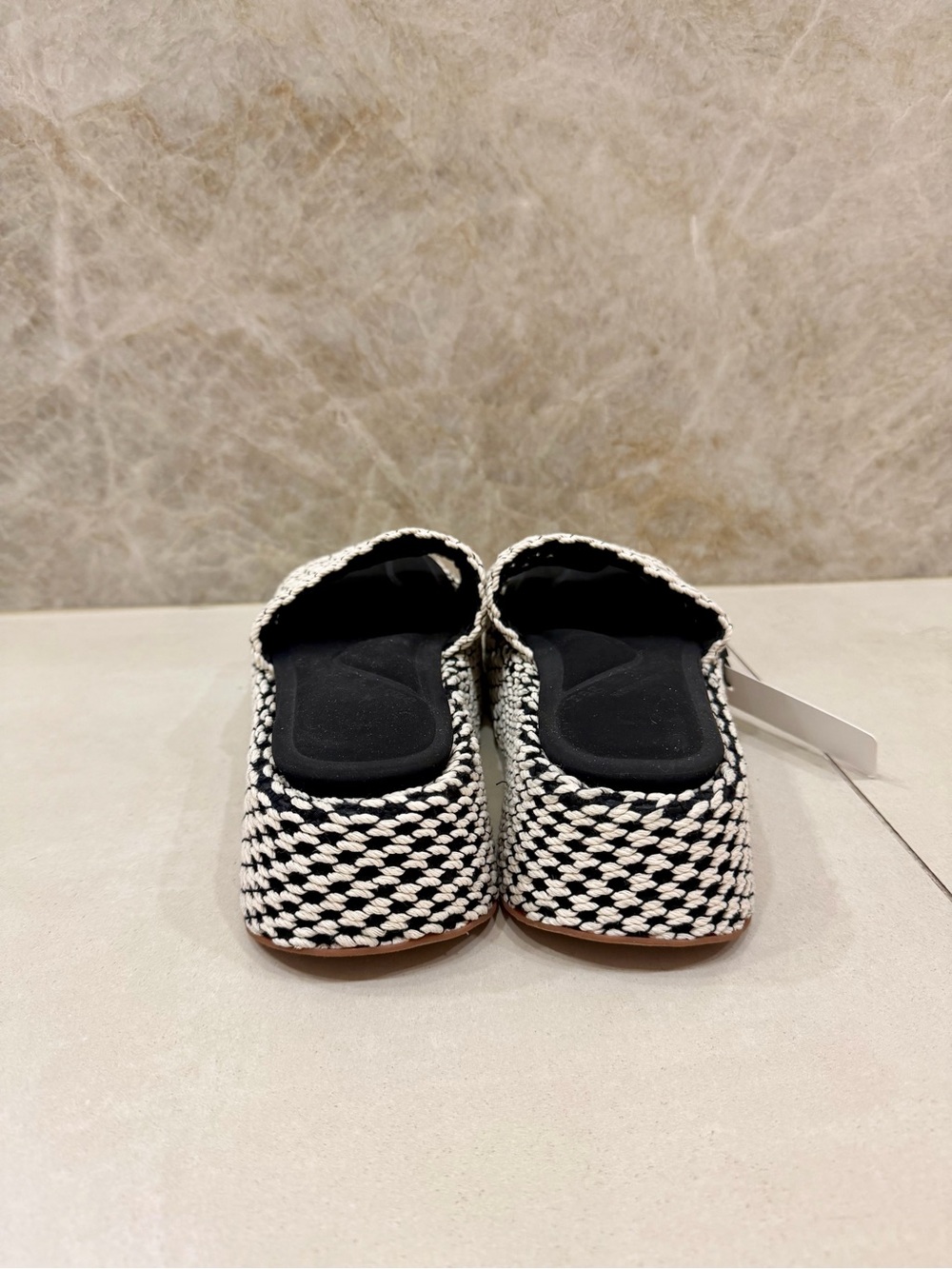rag & bone Black and White Woven Platform Mules - Picture 4 of 5